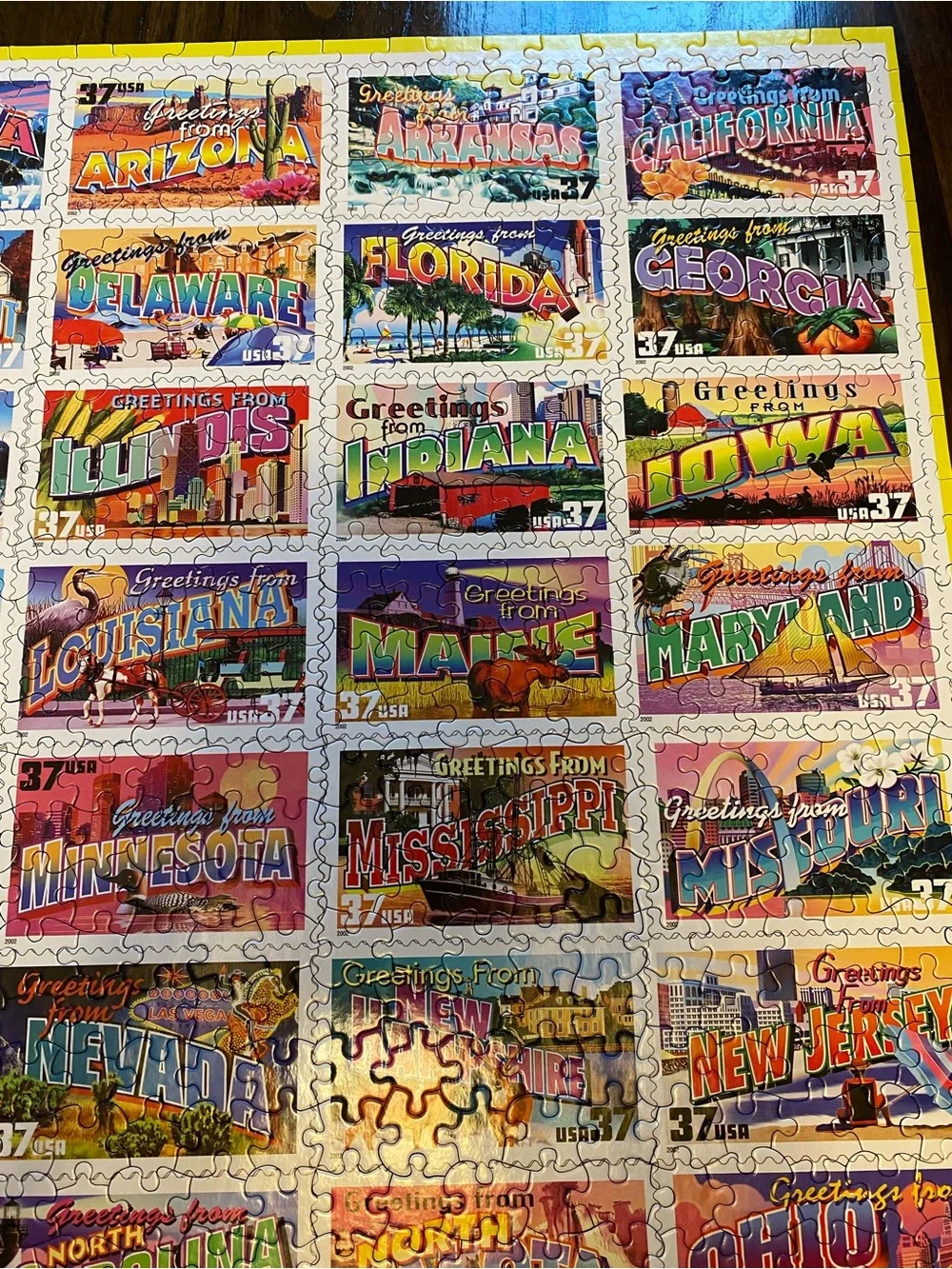 White Mountain 1000 Piece Jigsaw Puzzle - Greetings From....